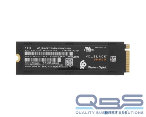 накопитель WD SSD M.2 1Tb WDS100T1XHE/WDBAPZ0010BNC-WRSN Black SN850 M.2 2280 купить QBS.ru