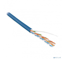 Неэкранированная витая пара Hyperline UUTP4-C5E-S24-IN-LSZH-BL-305 (305 м) Кабель витая пара, неэкран. U/­UTP, категория 5e, 4 пары (24 AWG), одножильный (solid), LSZH, нг(С)-HF, -20°C – +75°C, синий