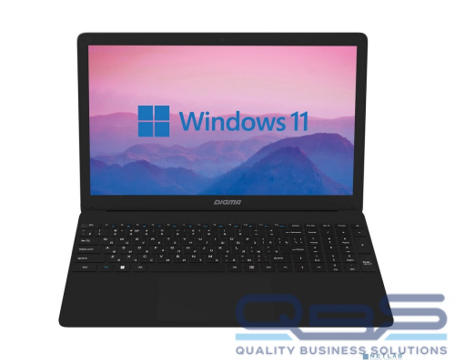 Ноутбук Digma EVE 15 P417 NCN158CXW01 Black 15.6{FHD Cel N4000/8GB/256GB SSD/W11} (1795565) купить QBS.ru