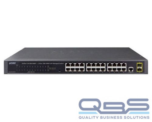 Коммутатор управляемый Planet GS-4210-24T2S купить QBS.ru