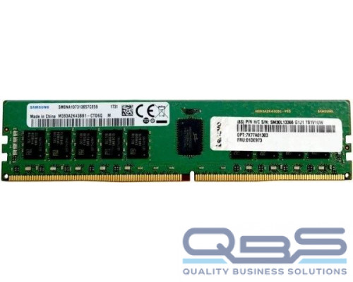 Модуль памяти Lenovo TCH ThinkSystem 64GB TruDDR4 2933MHz (2Rx4 1.2V) RDIMM(ST550/SR530/550/590/630/650/670/850/860/950)(w/o pakage) купить QBS.ru