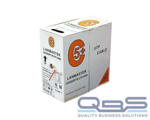 Кабель LANMASTER UTP, 4 пары, кат. 5Е,  350Mhz, LSZH, красный, 305 м купить QBS.ru