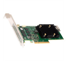 Контроллер Broadcom/LSI 9560-8I SGL (05-50077-01) (PCIe 4.0 x8 LP) Tri-Mode SAS/SATA/NVMe 12G, RAID 0,1,5,6,10,50,60, 8port(1*int SFF8654), 4GB Cache, 3908ROC, RTL, 1 year