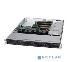Корпус Supermicro CSE-815TQC-605WB Корпус компьютерный Supermicro Black 1U SC815 WI/O Chassis w/ 600W (Quick Release),RoHS/REA