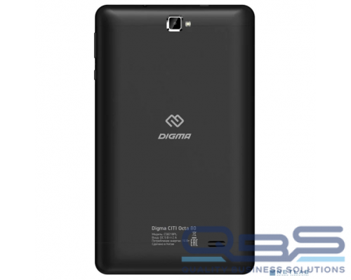 Планшетный компьютер Digma CITI Octa 80 SC9863 8C/4Gb/64Gb 8 IPS 1920x1200/3G/4G/And9.0/черный/BT/GPS/5Mpix/2Mpi 1160439 купить QBS.ru