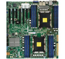 Материнская плата Supermicro Motherboard 2xCPU X11DPH-I 2nd Gen Xeon Scalable 205W/16xDIMM/10xSATA3/C612 RAID0/1/5/10/2x1GbE/3xPCIex16,4xPCIex8/2xM.2/12