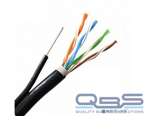 Кабель 5bites US5525-305BPE-M UTP/SOLID/5E/24AWG/COPPER/PVC+PE/BLACK/OUTDOOR/MSGR/DRUM/305M купить QBS.ru