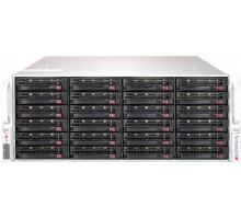 Серверная платформа Supermicro SuperStorage 4U Server 6049P-E1CR24H noCPU(2)Scalable/TDP 70-205W/ no DIMM(16)/ 3108RAID HDD(24)LFF+ opt. 2SFF/ 2x10Gbe/ 7xFH/ 2x1200W