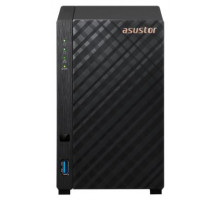 Cетевое хранилище ASUSTOR AS1102T 2-Bay NAS/CPU (4Core) 1.4GHz/1GBDDR4/noHDD,LFF(HDD,SSD)/1x1GbE(LAN)/2xUSB3.2/; 90IX01K0-BW3S00