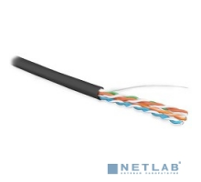 Неэкранированная витая пара Hyperline UUTP4-C5E-S24-OUT-LSZH-BK-500 (500 м) Кабель витая пара, неэкранир. U/UTP, кат. 5e, 4 пары (24 AWG), одножильный (solid), внешний, LSZH нг(С)-HF, -40°C-+75°C, черный - гарантия: 15 лет компо