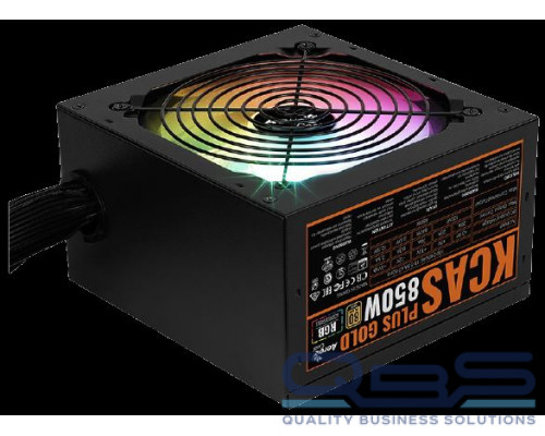Блок питания Aerocool KCAS PLUS GOLD 850W <850W, ATX v2.4, APFC, Fan ARGB 12cm, 80+ Gold, Retail> купить QBS.ru