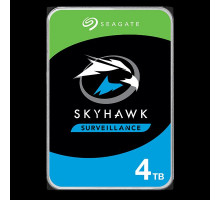 Жесткий диск HDD SATA Seagate 4Tб, ST4000VX013, Skyhawk Guardian Surveillance, 5400 rpm,256Mb buffer, 1 year