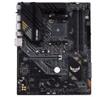Материнская плата ASUS TUF GAMING B550-PLUS,  Socket AM4, B550, 4*DDR4, HDMI+DP, CrossFireX, SATA3 + RAID, Audio, 2,5Gb LAN, USB 3.2*8, USB 2.0*6, COM*1 header (w/o cable) ATX ; 90MB14G0-M0EAY0