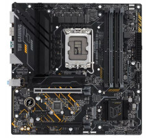 Материнская плата ASUS TUF GAMING B660M-E D4, LGA1700, B660, 4*DDR4, DP+HDMI, , SATA3 + RAID, Audio, Gb LAN, USB 3.2*4, USB 2.0*6, COM*1 header (w/o cable), mATX; 90MB19J0-M0EAY0