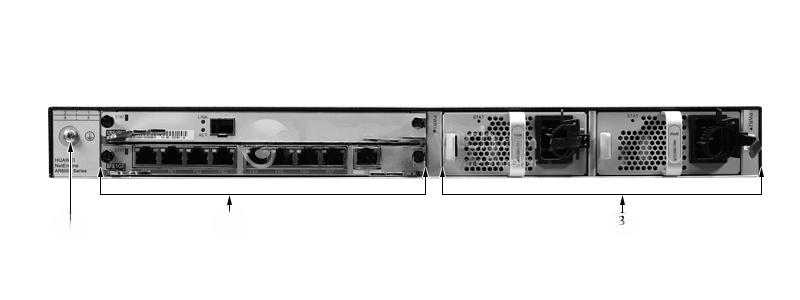 back panel of Huawei AR6140-16G4XG